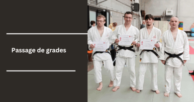 Aymeric et Aurélien 2e dan, Jonathan 3e dan